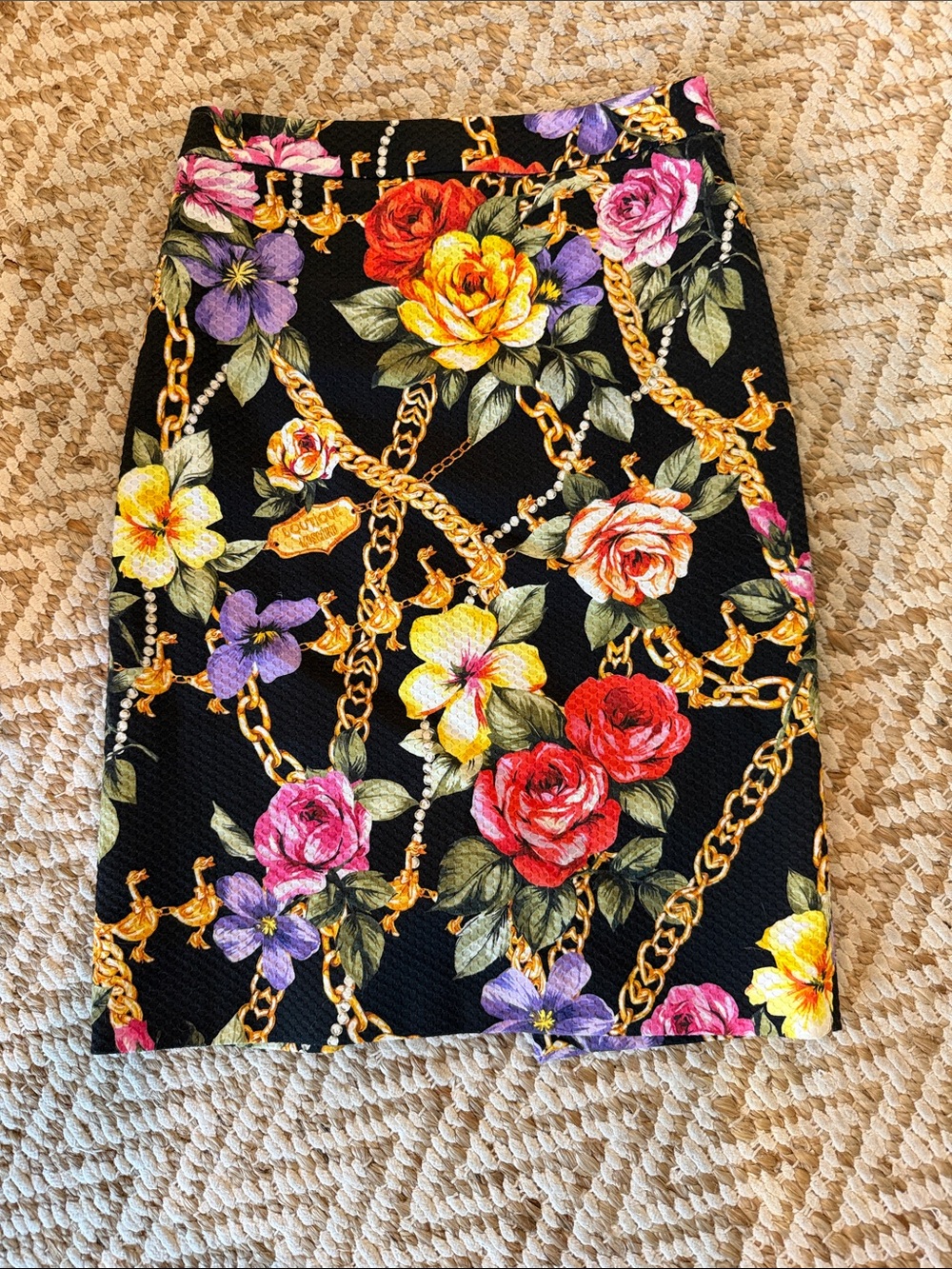 Moschino Boutique printed pencil skirt